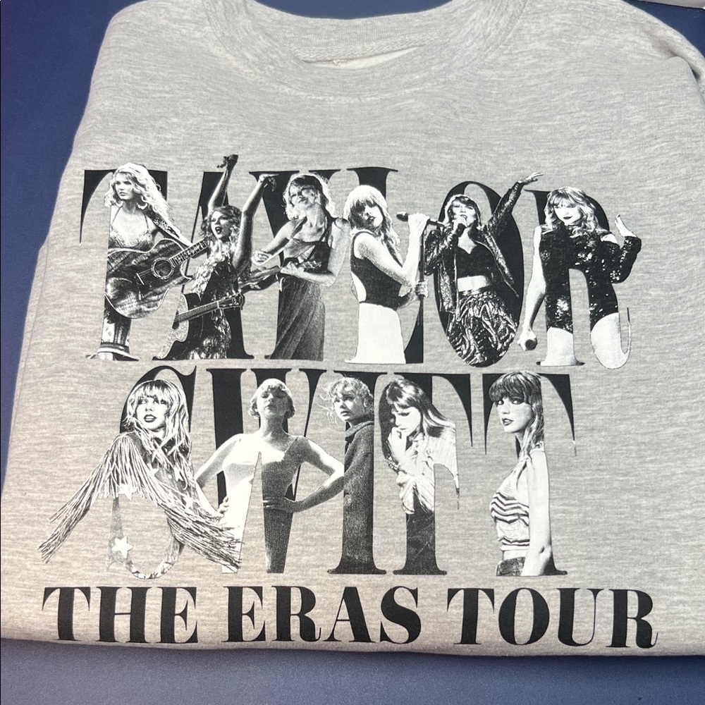 Taylor Swift Gray Sweatshirt - The Eras Tour. Nashville Show